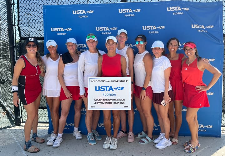 Florida Tennis Talent on Full Display at Adult 40 & Over 2.5/3.0/4.5 Sectional Championships